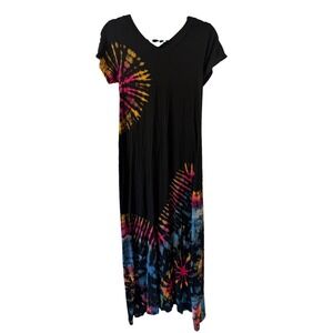 Kathmandu Imports Dress Sz Small Tie Dye Boho Hippie Festival Beach Artsy